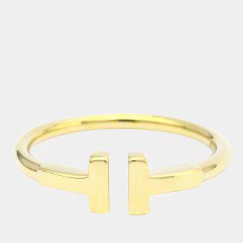 Pre Owned Tiffany & Co. Twire 18K Yellow Gold Ring EU 54.5
