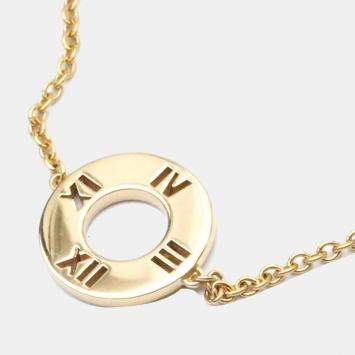 Pre Owned Tiffany & Co. Atlas 18K Rose Gold Diamond Bracelet 15