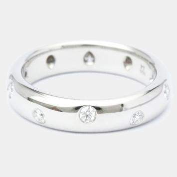 Pre Owned Tiffany & Co. Etoile Platinum Diamond Ring EU 49