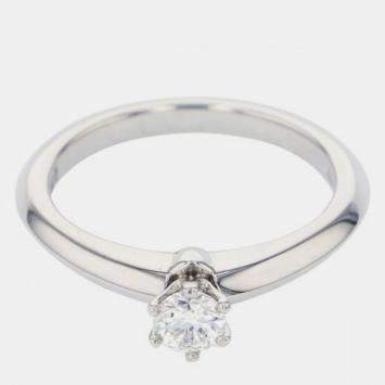 Pre Owned Tiffany & Co. Setting Platinum Diamond Ring EU 48