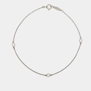 Pre Owned Tiffany & Co. Elsa Peretti Diamonds by the Yard Platinum Bracelet
