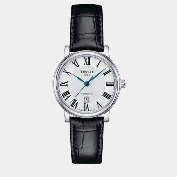 Pre Owned Tissot Black Leather Watch 30 mm