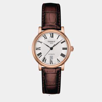 Pre Owned Tissot Brown Leather Watch 30 mm