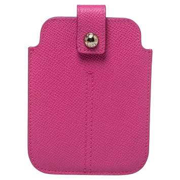 Pre Owned Tod's Pink Leather Phone Case