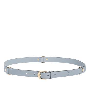 Pre Owned Tod's Ash Blue Leather Buckle Belt 85CM