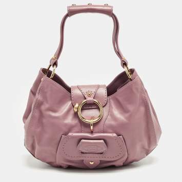 Tod's Pink Leather Front Pocket Shoulder Bag