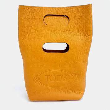 Pre Owned Tod's Yellow Leather Tote