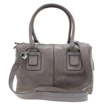 Pre Owned Tod's Grey Suede Box Bag