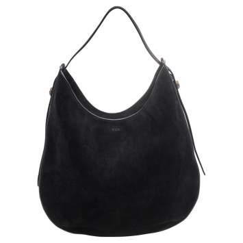 Pre Owned Tod's Black Suede and Leather Hobo