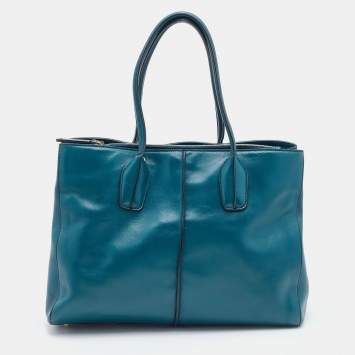 Pre Owned Tod's Blue Leather D-Styling Tote