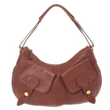 Pre Owned Tod's Brown Leather Benji Sacca Hobo