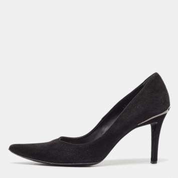Pre Owned Tod's Black Suede Pointed Toe Pumps Size 40