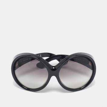 Pre Owned Tom Ford Black Gradient TF94 Alessandra Oversized Sunglasses 