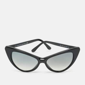 Pre Owned Tom Ford Black TF173 Nikita Cat Eye Sunglasses