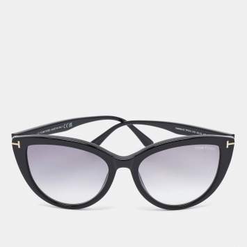 مملوكة مسبقًا Gucci Black Gradient TF915 Isabella Cat Eye Sunglasses 