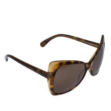Pre Owned Tom Ford Brown Havana / Brown TF175 Nico Butterfly Sunglasses