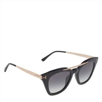 Pre Owned Tom Ford Black/Black Gradient TF575 Anna 2 Sunglasses