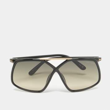 Pre Owned Tom Ford Black Gradient TF1038 Oversized Sunglasses