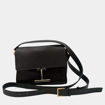Tom Ford Tara Mini Black Leather Crossbody Bag