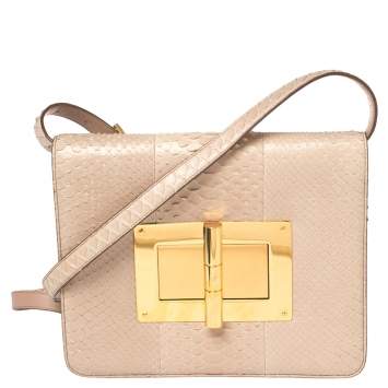 Pre Owned Tom Ford Python Large Natalia Shoulder Bag