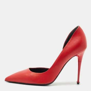 Tom Ford Red Leather D'orsay Pumps Size 38