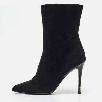 Pre Owned Tom Ford Black Suede Ankle Boots Size 39