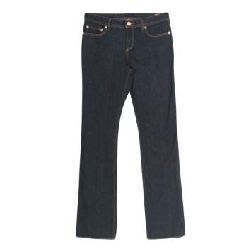 Pre Owned Tory Burch Indigo Dark Wash Denim Classic Boot Cut Jeans M