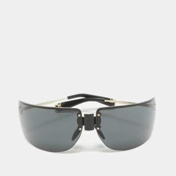 Pre Owned Tory Burch Black TY5015 Shield Sunglasses
