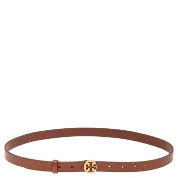 Pre Owned Tory Burch Brown Leather Waist Belt 90CM