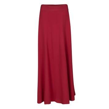 Pre Owned Tory Burch Red Madyn Crepe A Line Maxi Skirt S