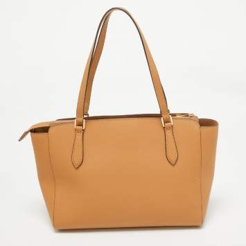Pre Owned Tory Burch Tan Leather Emerson Tote
