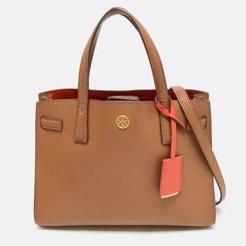 Tory Burch Brown Leather Walker Tote