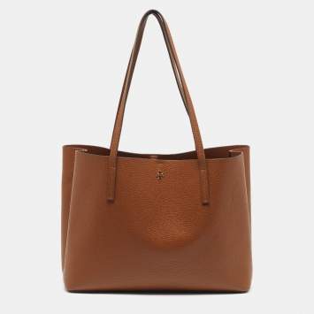 مملوكة مسبقًا Tory Burch Blake Brown Leather Tote