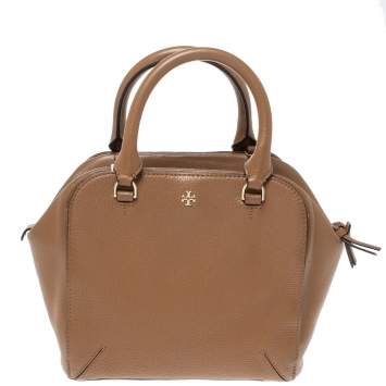 Pre Owned Tory Burch Brown Leather Satchel