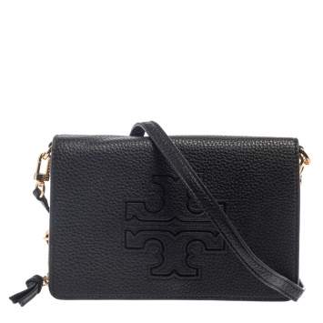 Pre Owned Tory Burch Black Harper Crossbody Bag