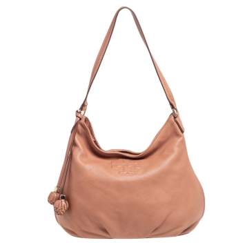 Pre Owned Tory Burch Tan Leather Thea Hobo