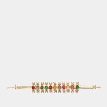 مملوكة مسبقًا Aulerth x Tribe Amrapali Valley of flowers choker-cum-bracelet C1-22