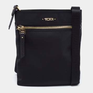 Pre Owned TUMI Black Nylon Messenger Bag