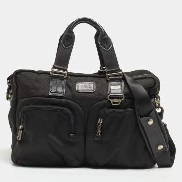 Pre Owned Tumi Black Nylon Alpha Bravo Everett Essential Tote
