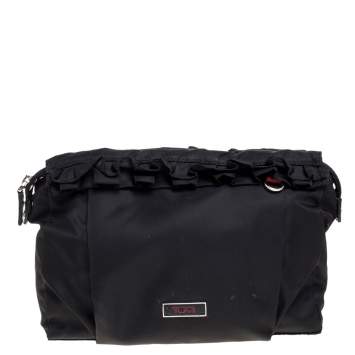 Pre Owned Tumi Black Nylon Zipped Pouch 