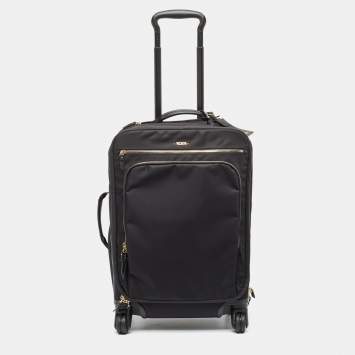 Pre Owned TUMI Black Nylon Super Leger International Carry On Luggage