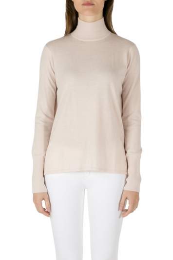 Pre Owned Dion Lee Pale Pink Wool Knit Draped Loop Back Skivvy Pullover M