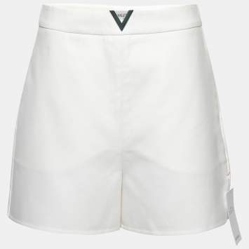 Pre Owned Valentino White Cotton Shorts M