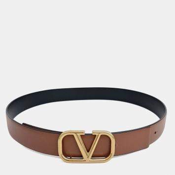 مملوكة مسبقًا Valentino V-logo reversible belt