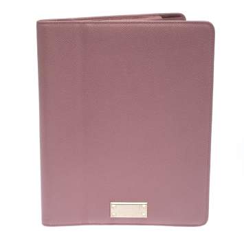 Pre Owned Valentino Light Pink Leather iPad Cover