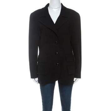 Pre Owned Valentino Boutique Vintage Black Blazer XL