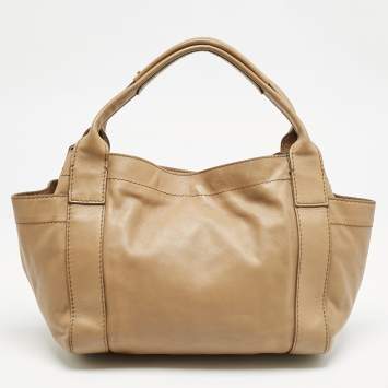 Valentino Brown Leather Aphrodite Bow Tote