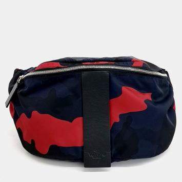Pre Owned Valentino Multicolor Nylon Belt Bag