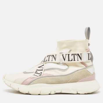 مملوكة مسبقًا Valentino Multicolor Suede and Fabric VLTN Heroes Sneakers Size 37.5