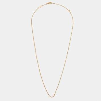 Pre Owned Van Cleef & Arpels Trace 18k Yellow Gold Chain 